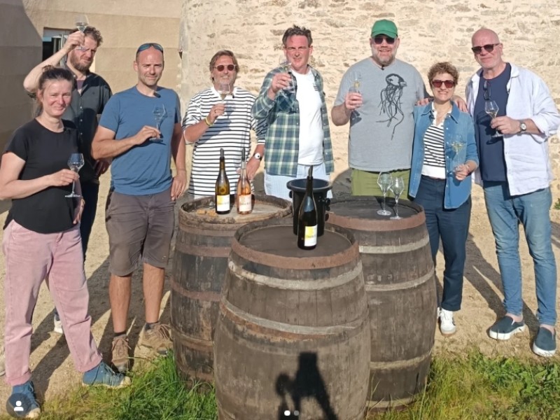 Une belle rencontre : visite des chefs anglais au vignoble